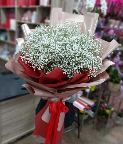 Букет цветов из: Гипсофила в Обшаровка
