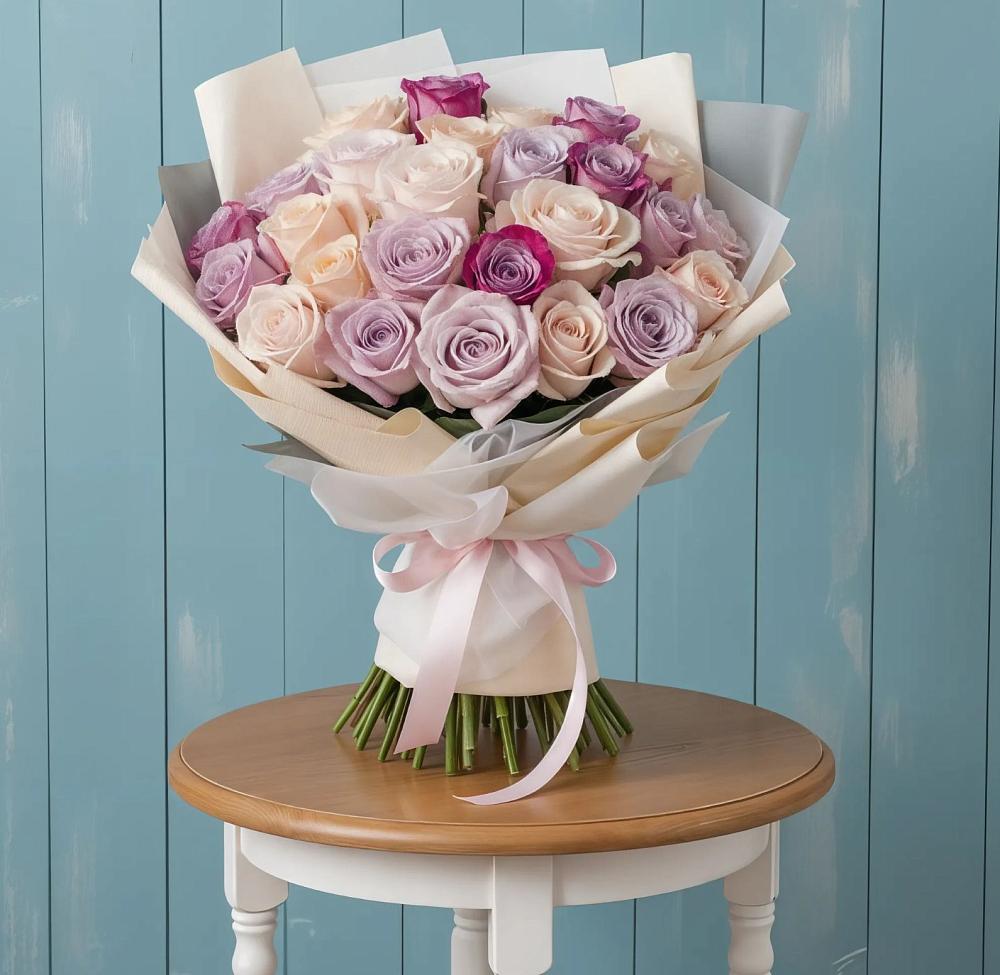 Букет десерт в Обшаровка Букет цветов из: Розы в Обшаровка