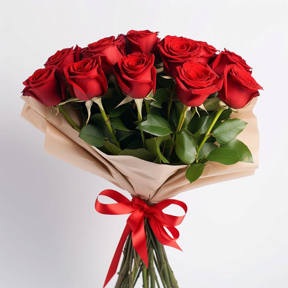 11 Красных роз Эдлесс Лав в Обшаровка Букет 11 Красных роз Эдлесс Лав в Обшаровка
