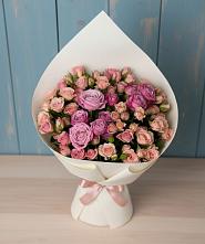 Букет Нежная розовость в Обшаровка Букет цветов из:  Розы в Обшаровка